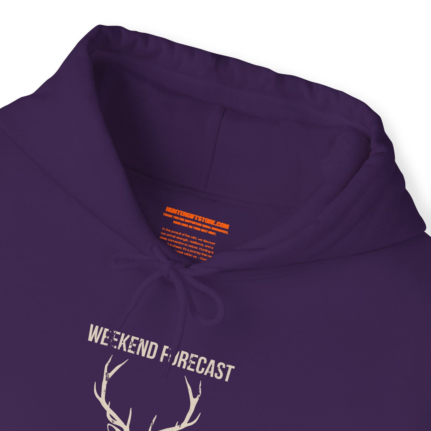 Weekend Forecast Deer Hunting With A Chance Of Beer Drinking Hooded Sweatshirt