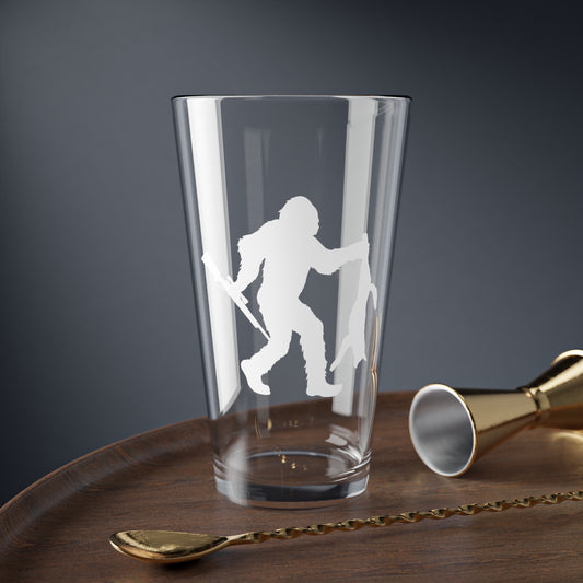 Coyote Bigfoot Hunting Pint Glass