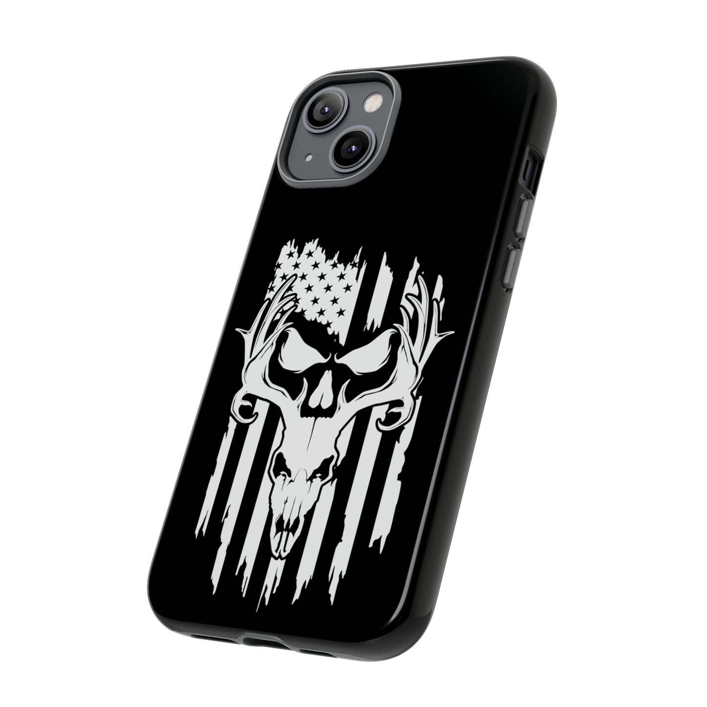 Deer Skull American Flag Phone Case