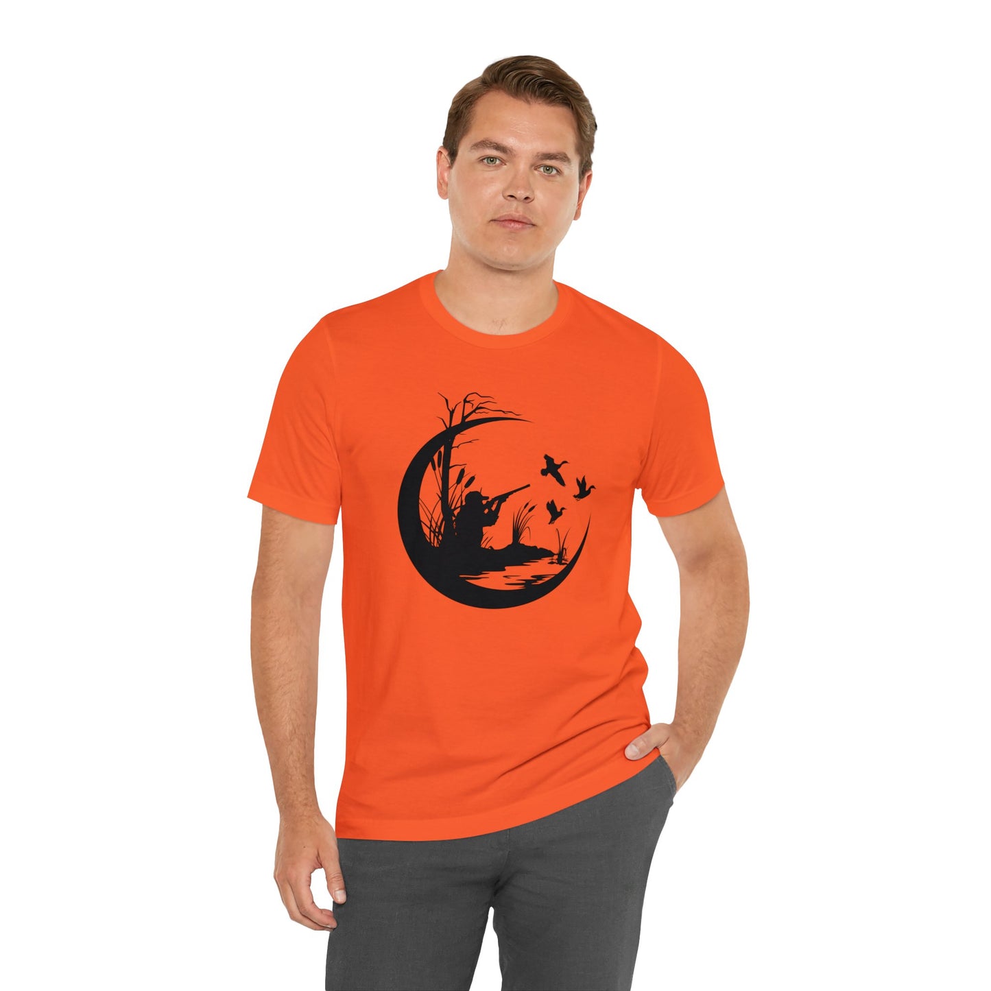 Duck Hunter Round Scene T-Shirt