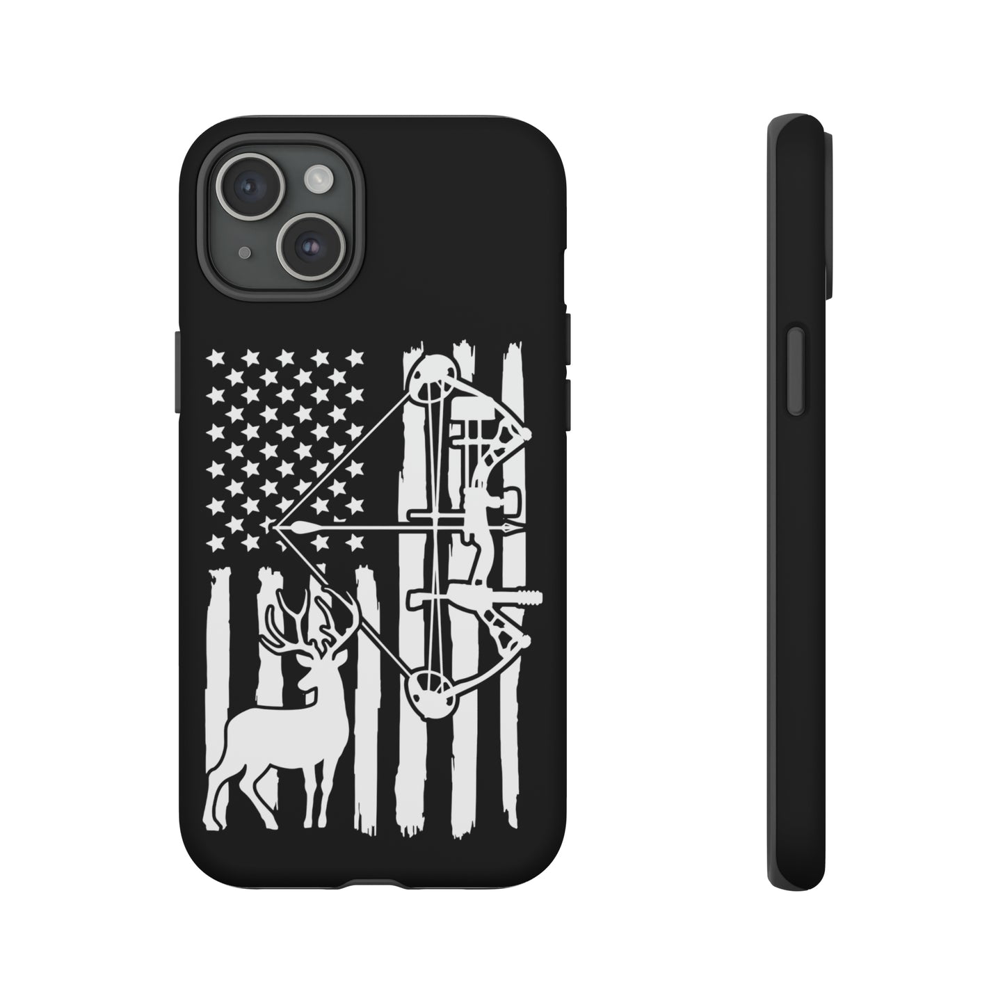 Deer Bow Hunter American Flag Phone Case