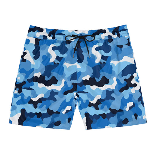 Blue Camo Swim Trunks