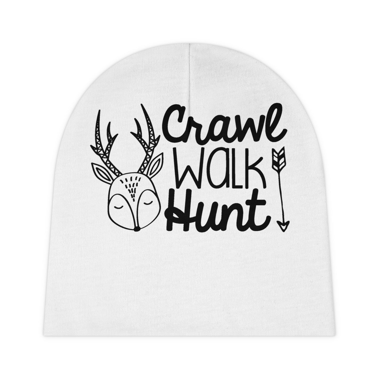 Crawl Walk Hunt Baby Beanie