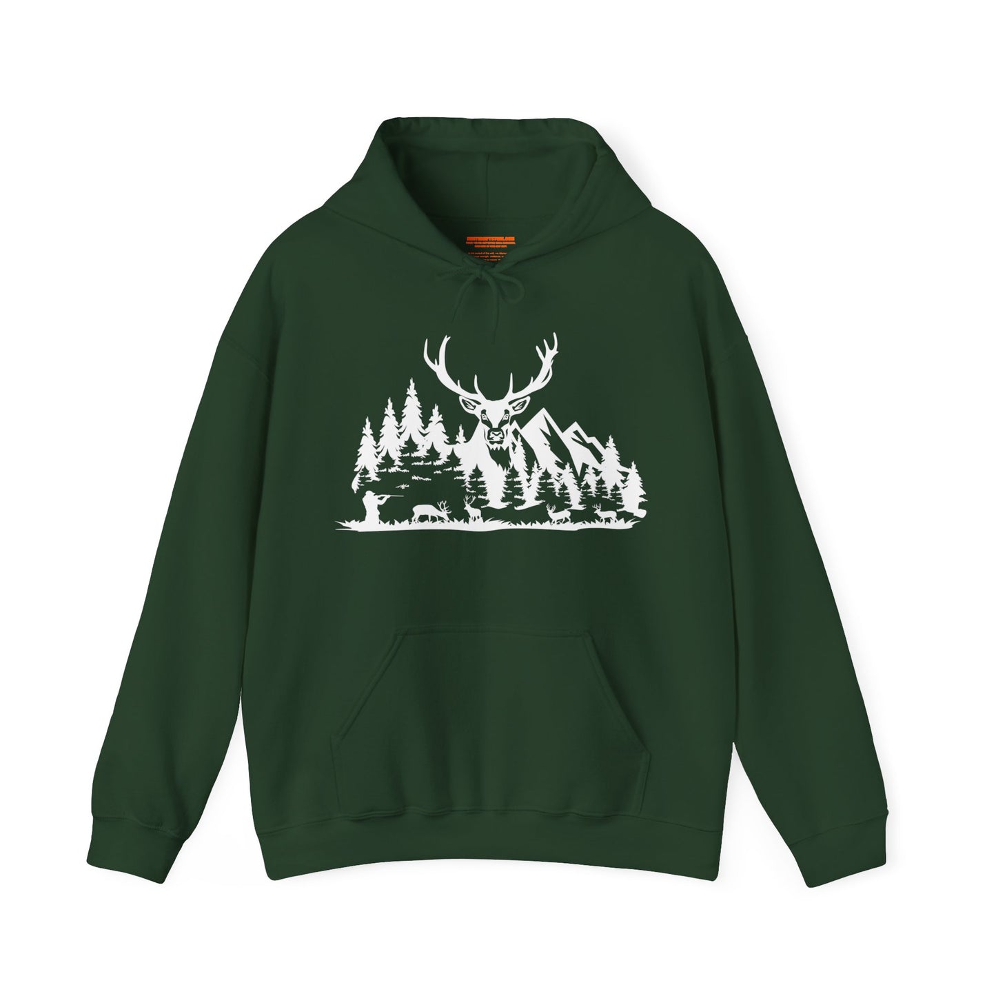 Deer Hunting Scene Hooded Sweatshirt