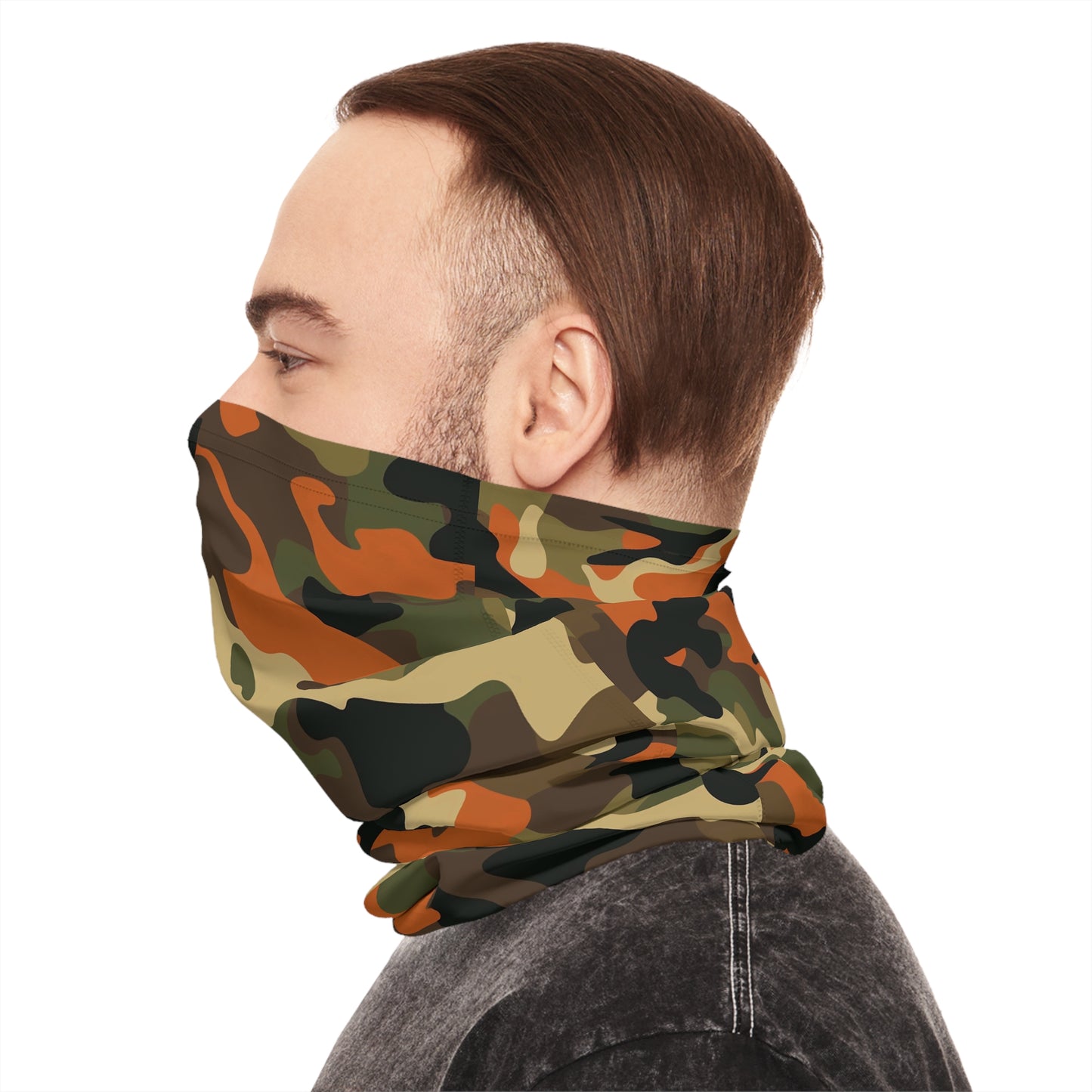 Orange Camo Neck Gaiter