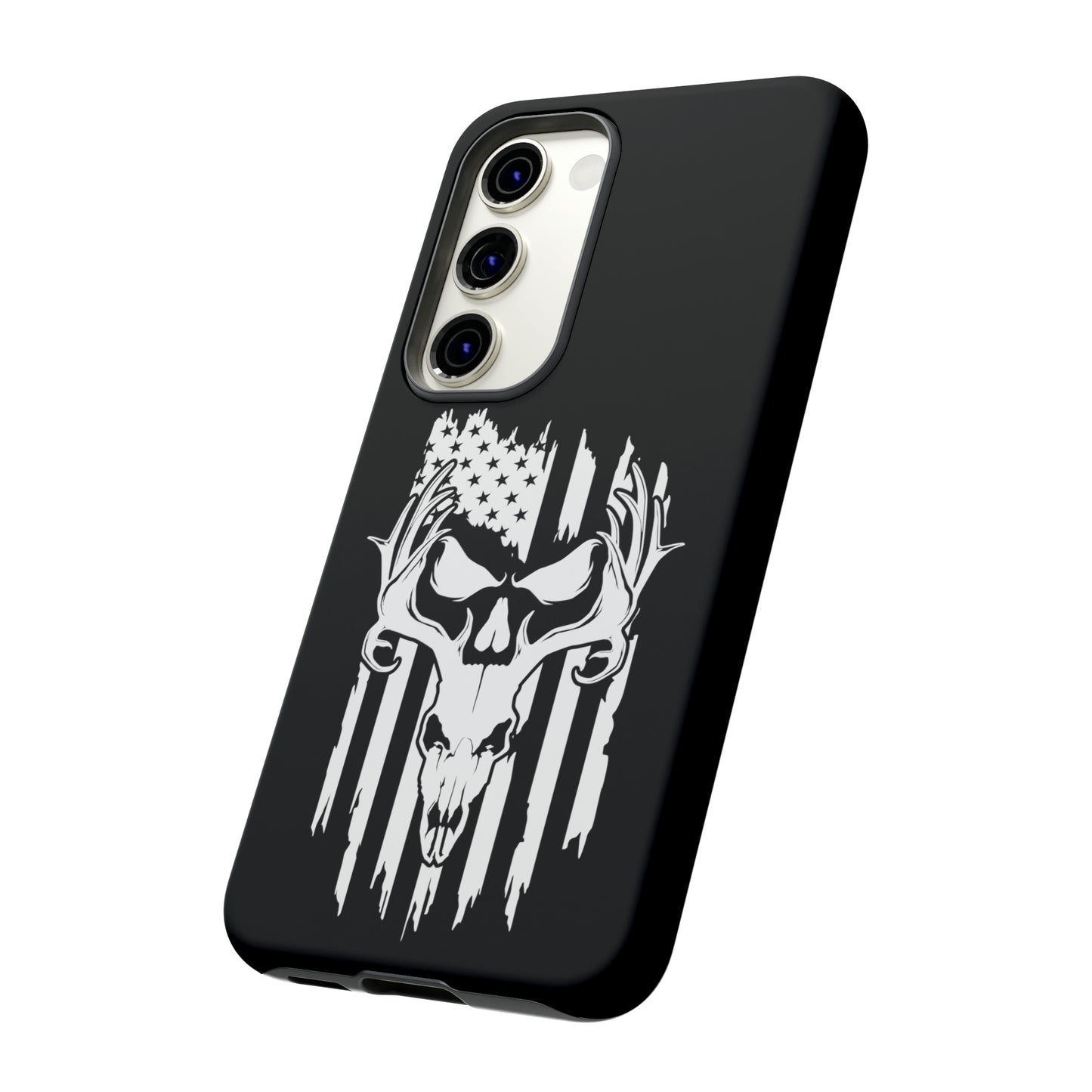 Deer Skull American Flag Phone Case