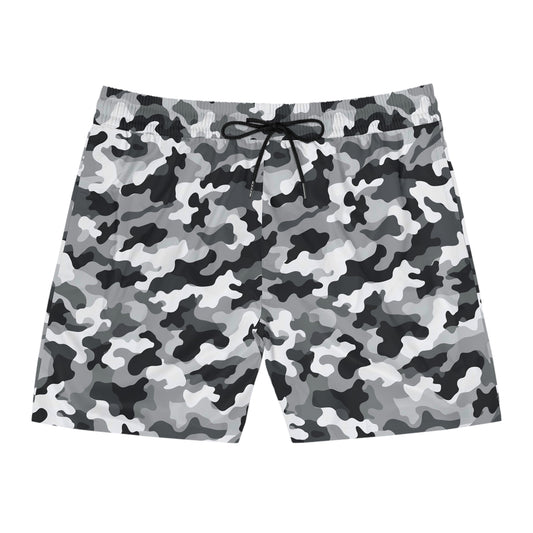 White Camo Swim Trunks