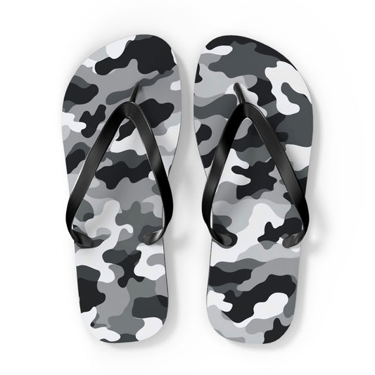 White Camo Flip Flops