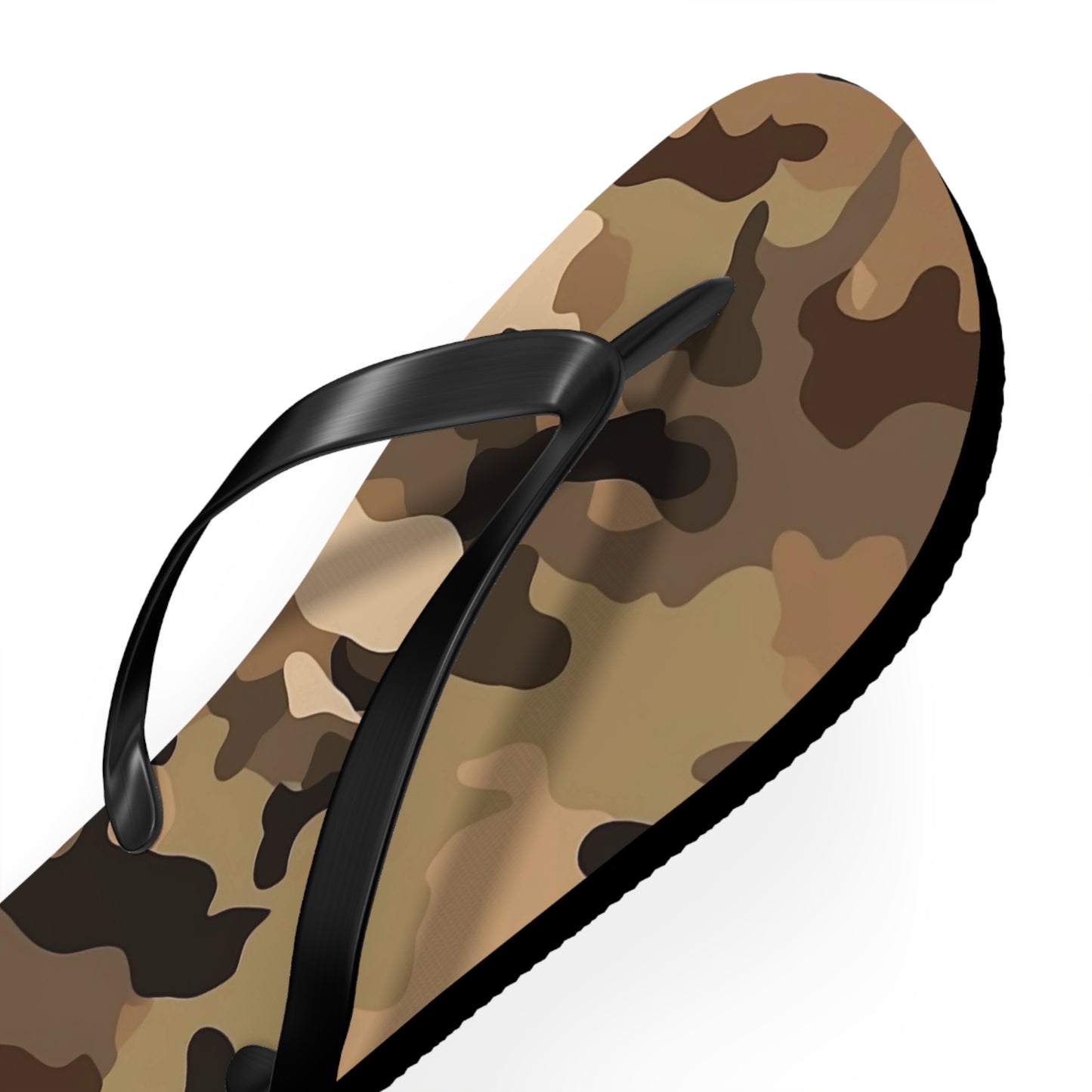 Brown Camo Flip Flops