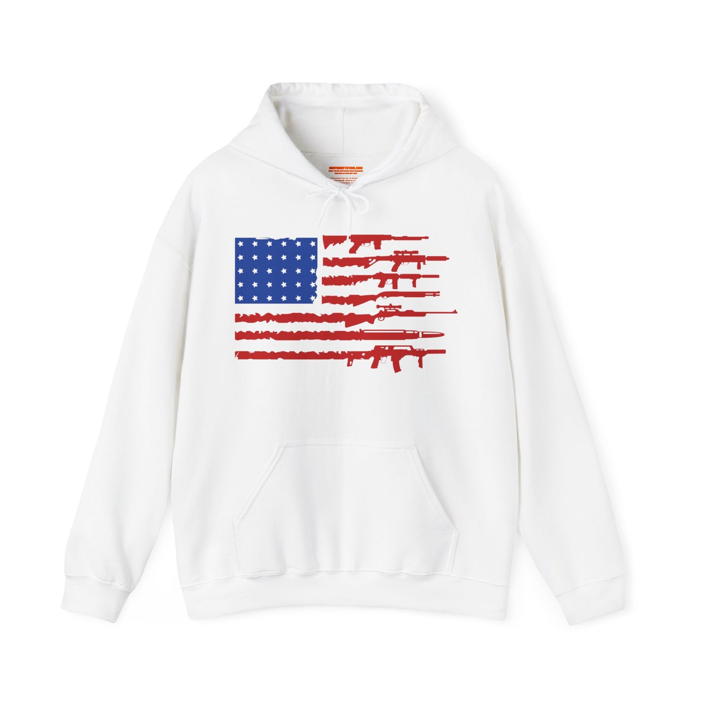 USA Gun Flag Hooded Sweatshirt