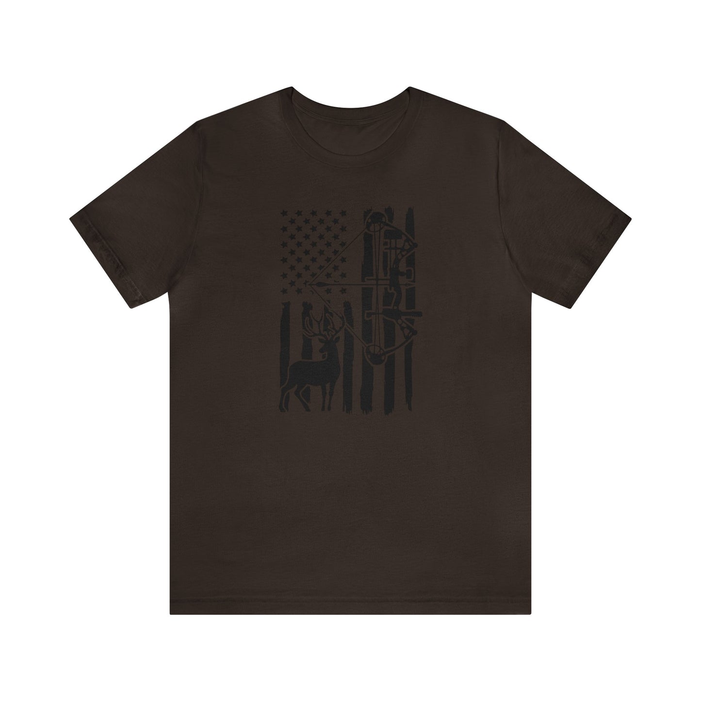 Bow Hunting American Flag T-Shirt