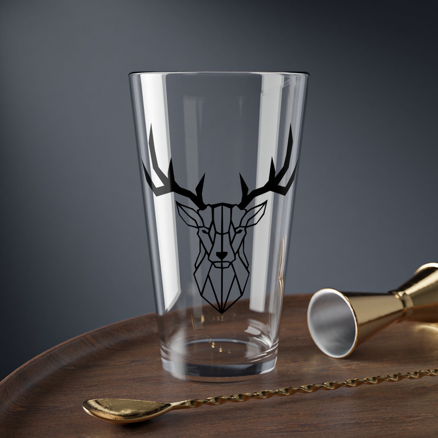 Deer Head Pint Glass