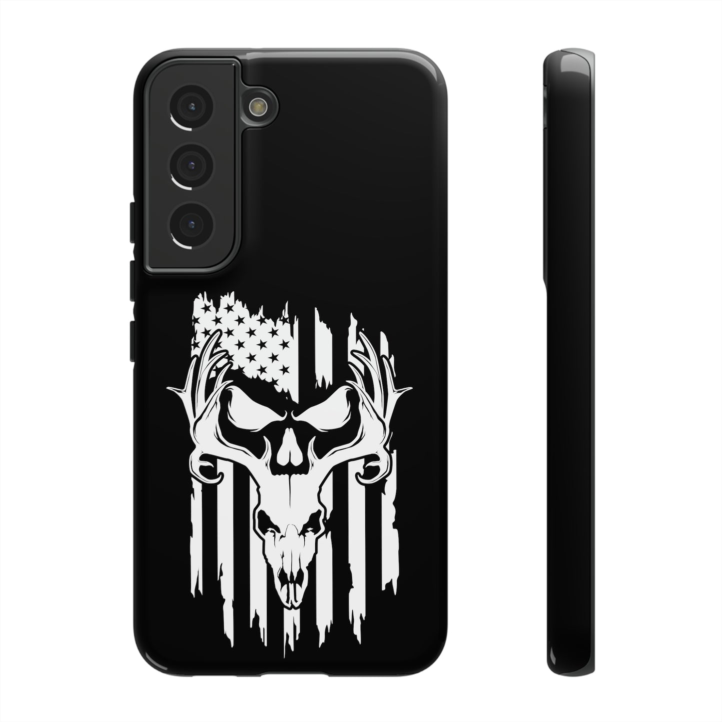 Deer Skull American Flag Phone Case