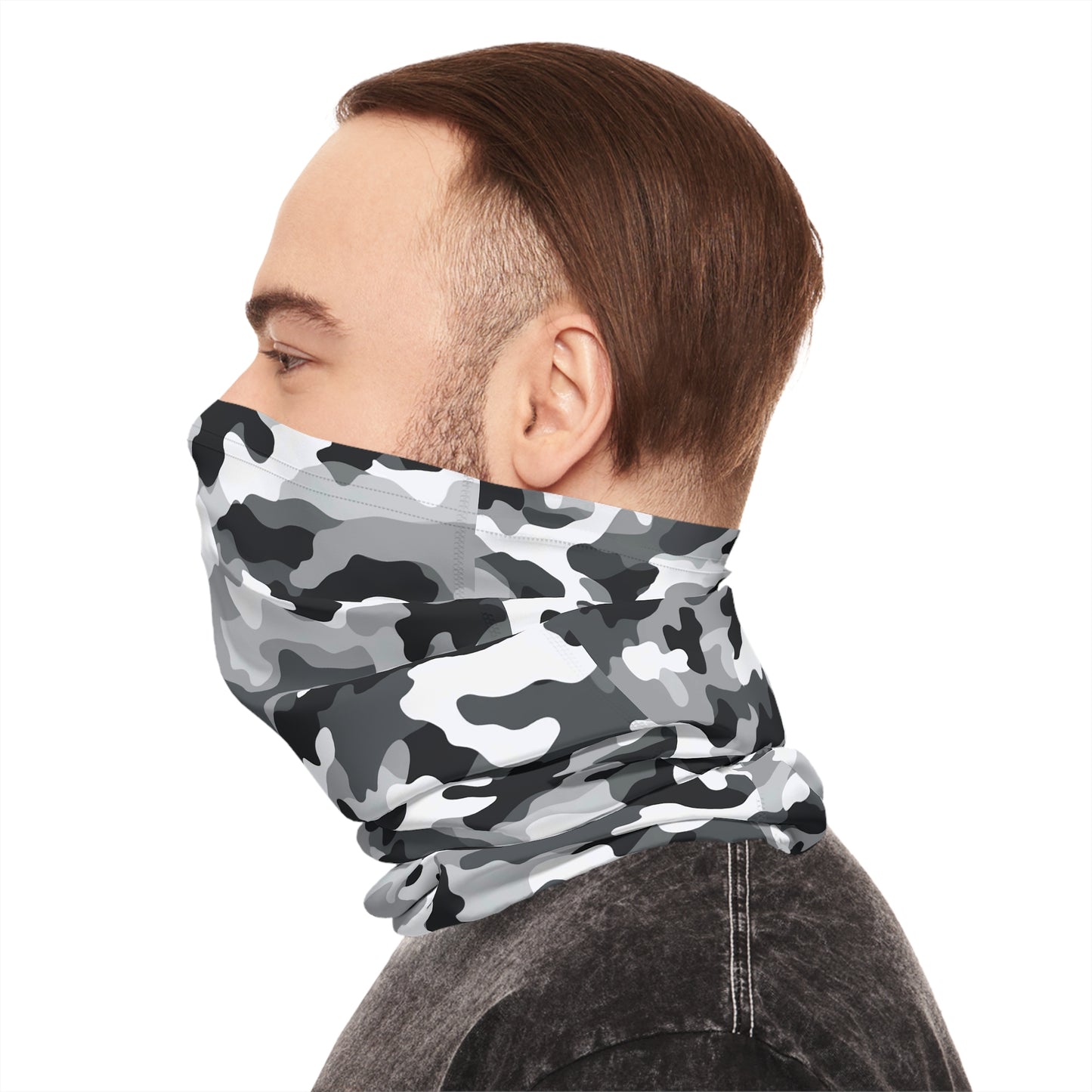 White Camo Neck Gaiter