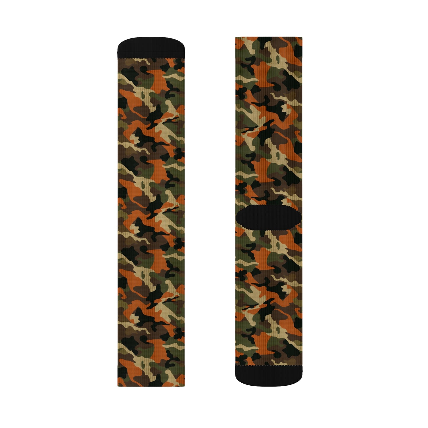 Orange Camo Socks