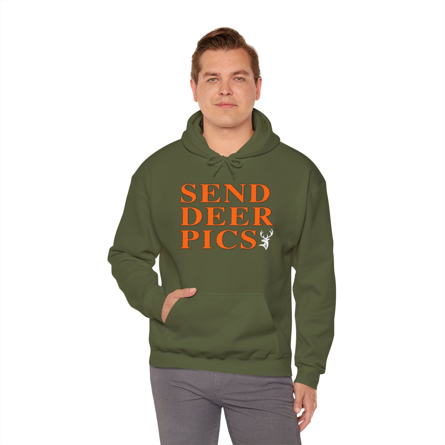 Send Deer Pics Hooded Sweatshirt