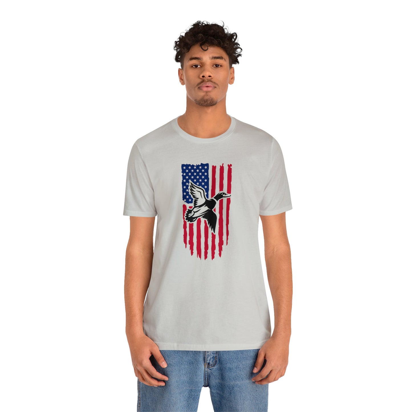 Duck Flying American Flag T-Shirt