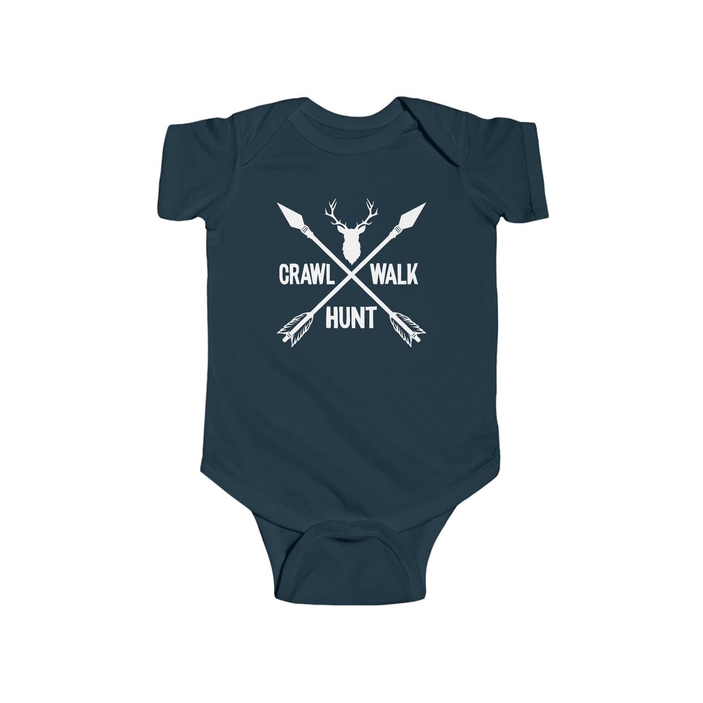 Crawl Walk Hunt Infant Fine Jersey Bodysuit