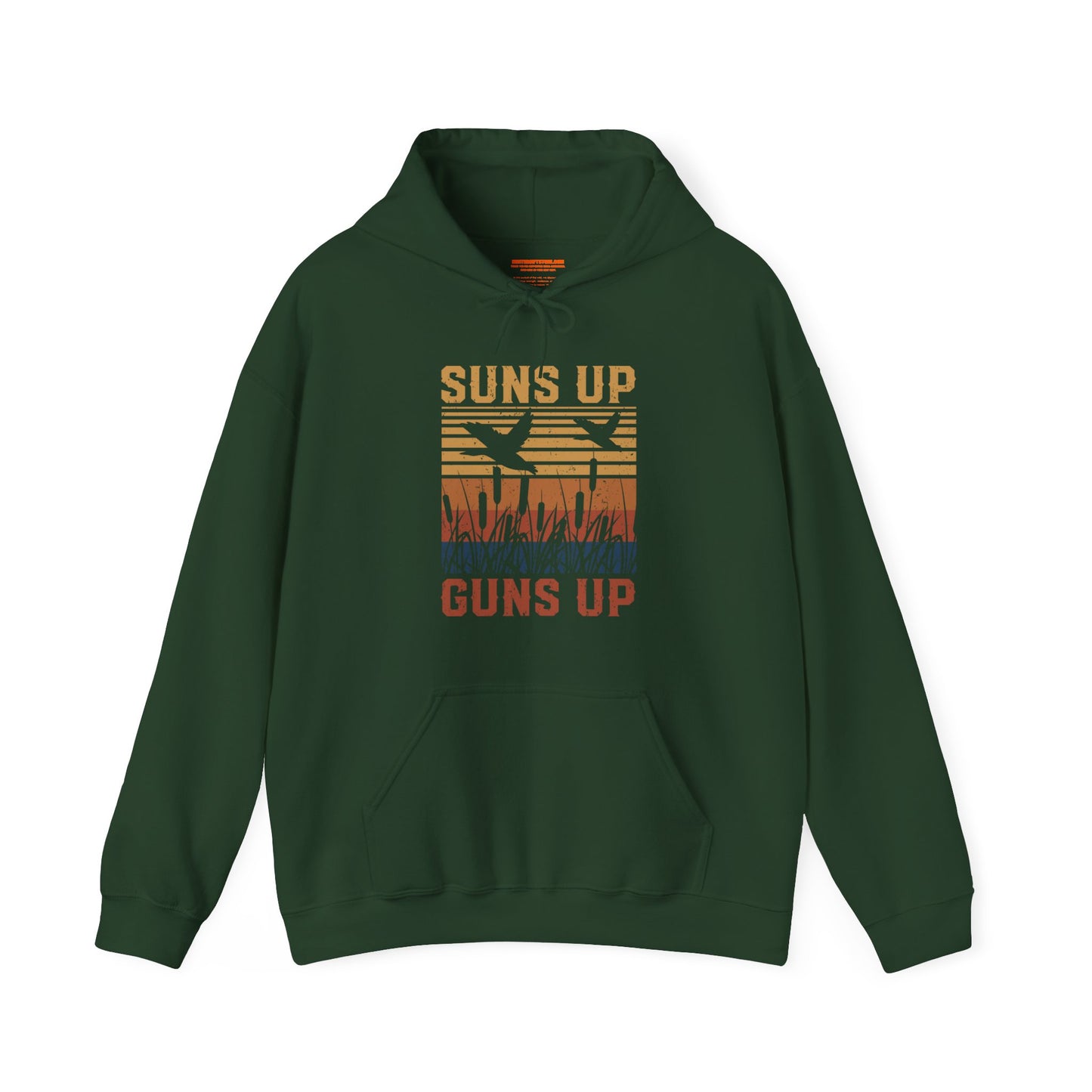 Suns Up Guns Up Duck Hunting Hooded Sweatshirt