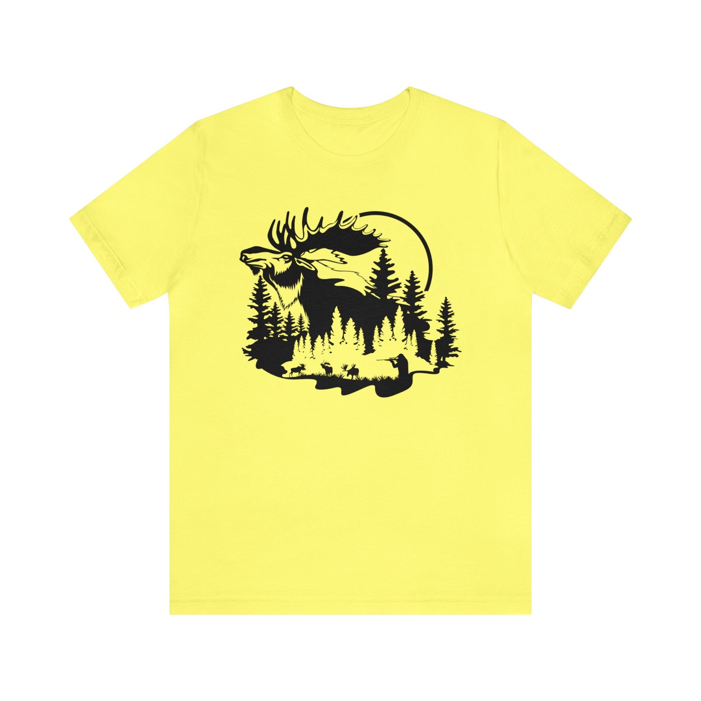 Moose Hunting Scene T-Shirt