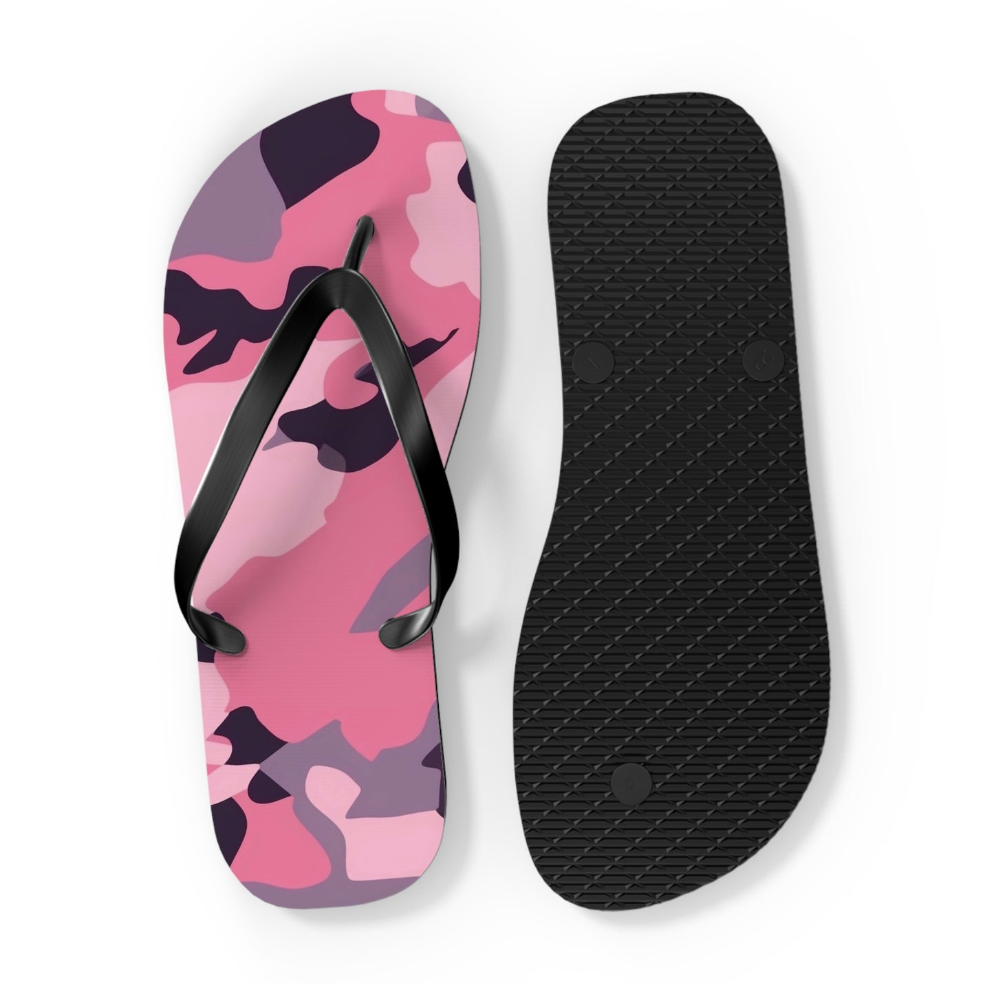 Pink Camo Flip Flops