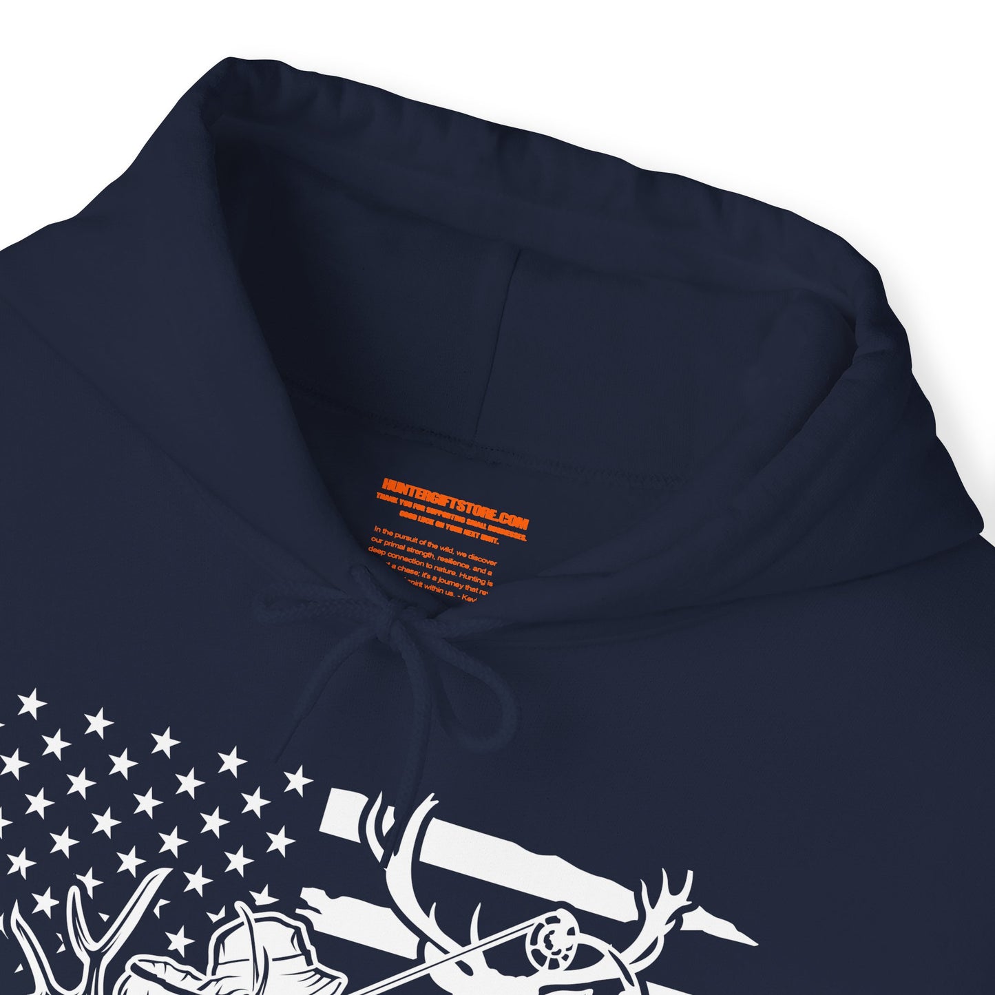 US Deer Bowhunting Flag Hooded Sweatshirt