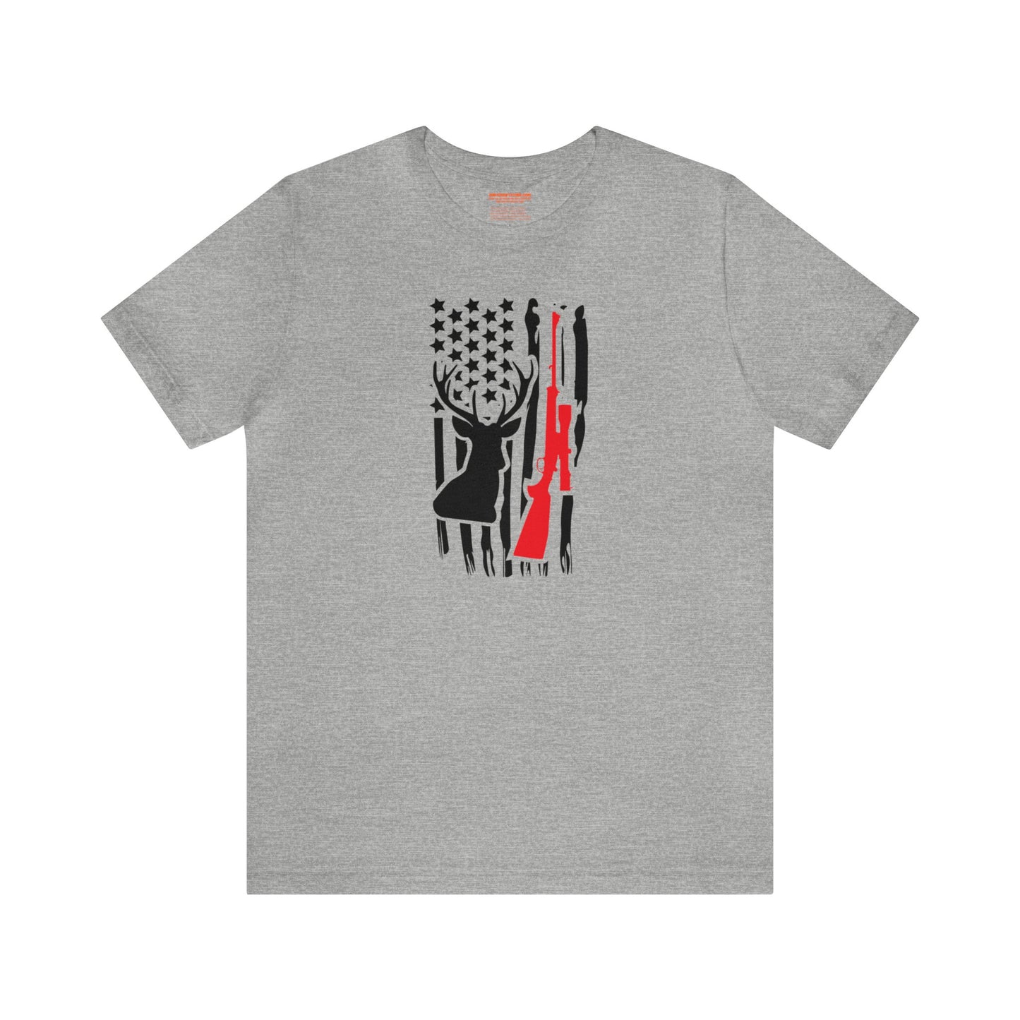 Deer Gun American Flag T-Shirt