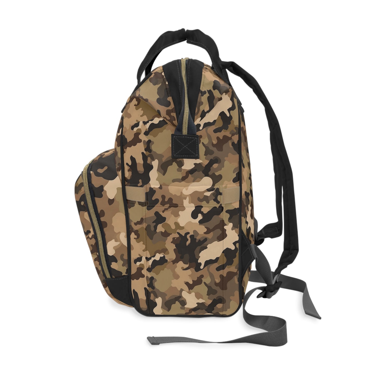 brown Camo Diaper Backpack