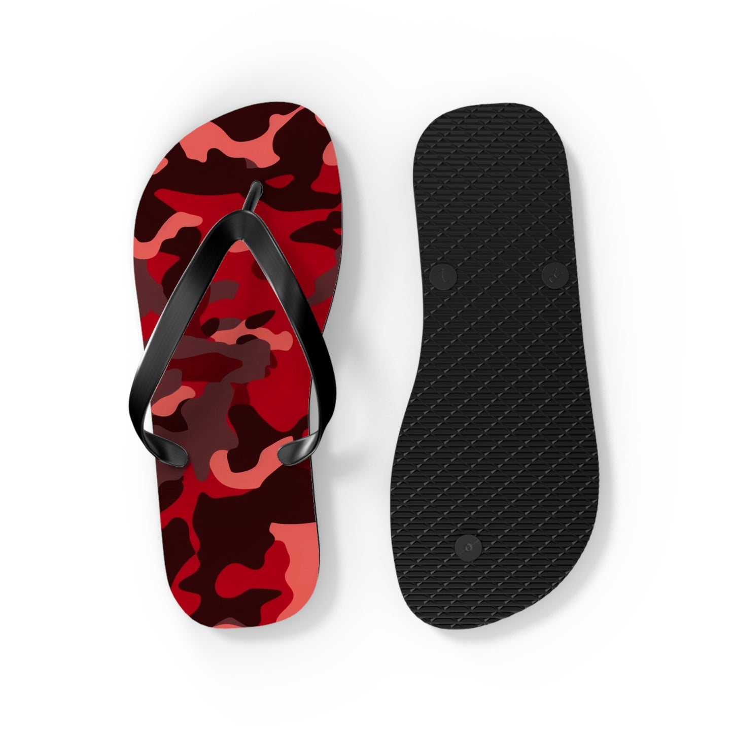 Red Camo Flip Flops