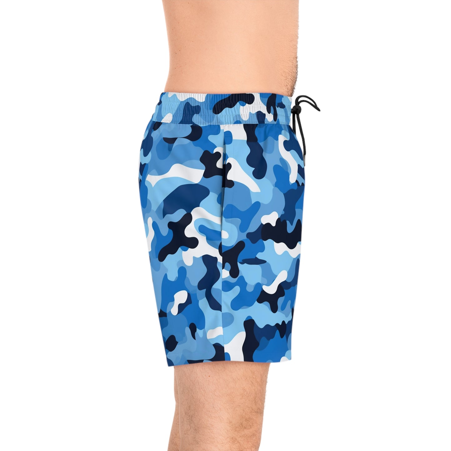 Blue Camo Swim Trunks