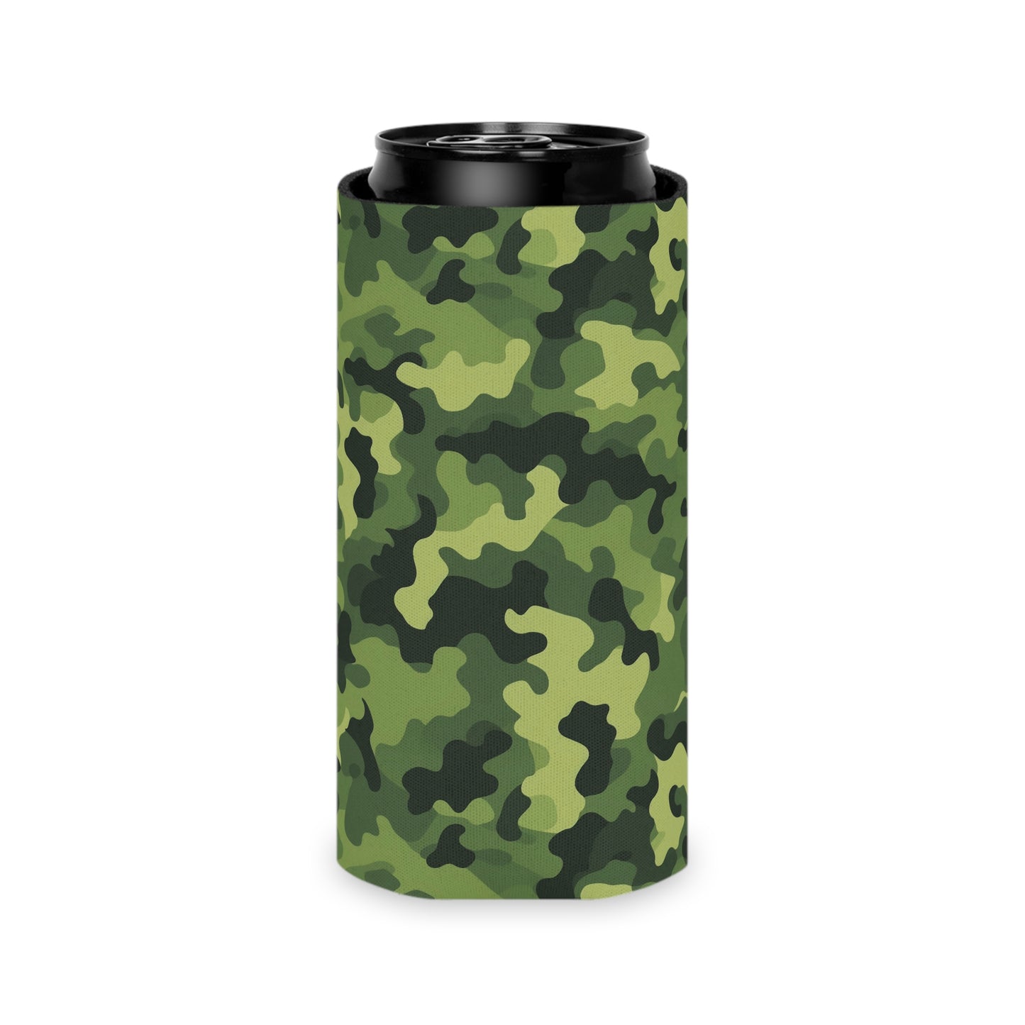 Light Green Camo Can Cooler