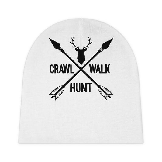 Crawl Walk Hunt Baby Beanie