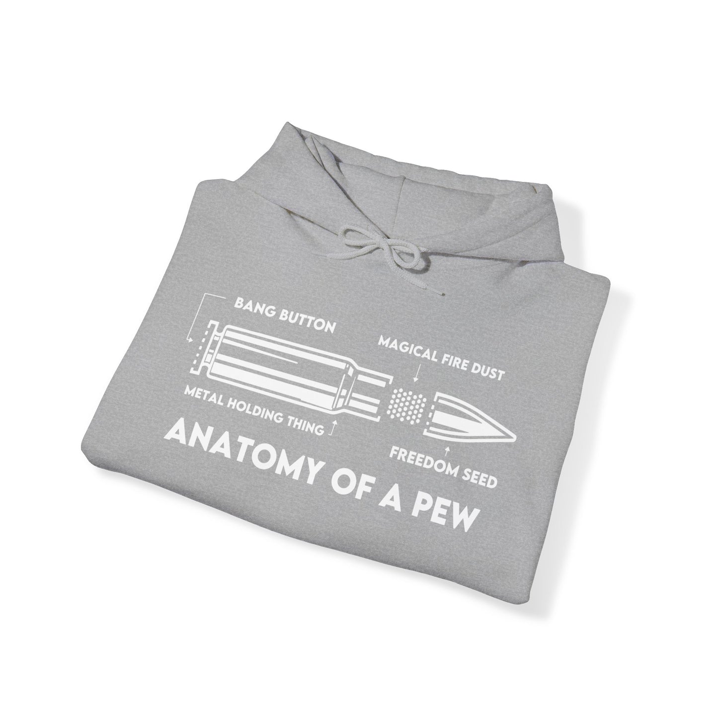 Anatomy of A Pew Hooded Sweatshirt