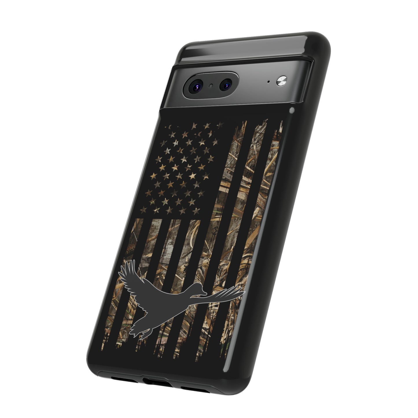 Camo Duck American Flag Phone Case