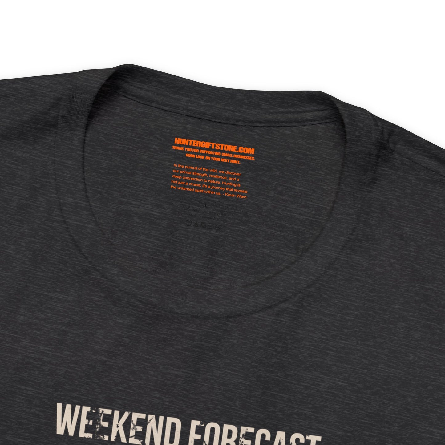 Weekend Forecast Deer Hunting With A Chance Of Beer Drinking T-Shirt