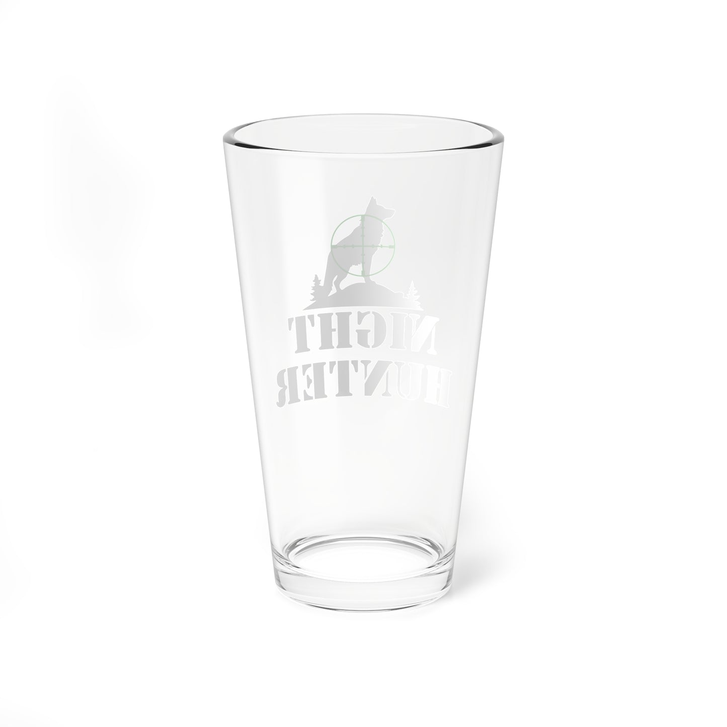 Coyote Night Hunter Green Dot Pint Glass