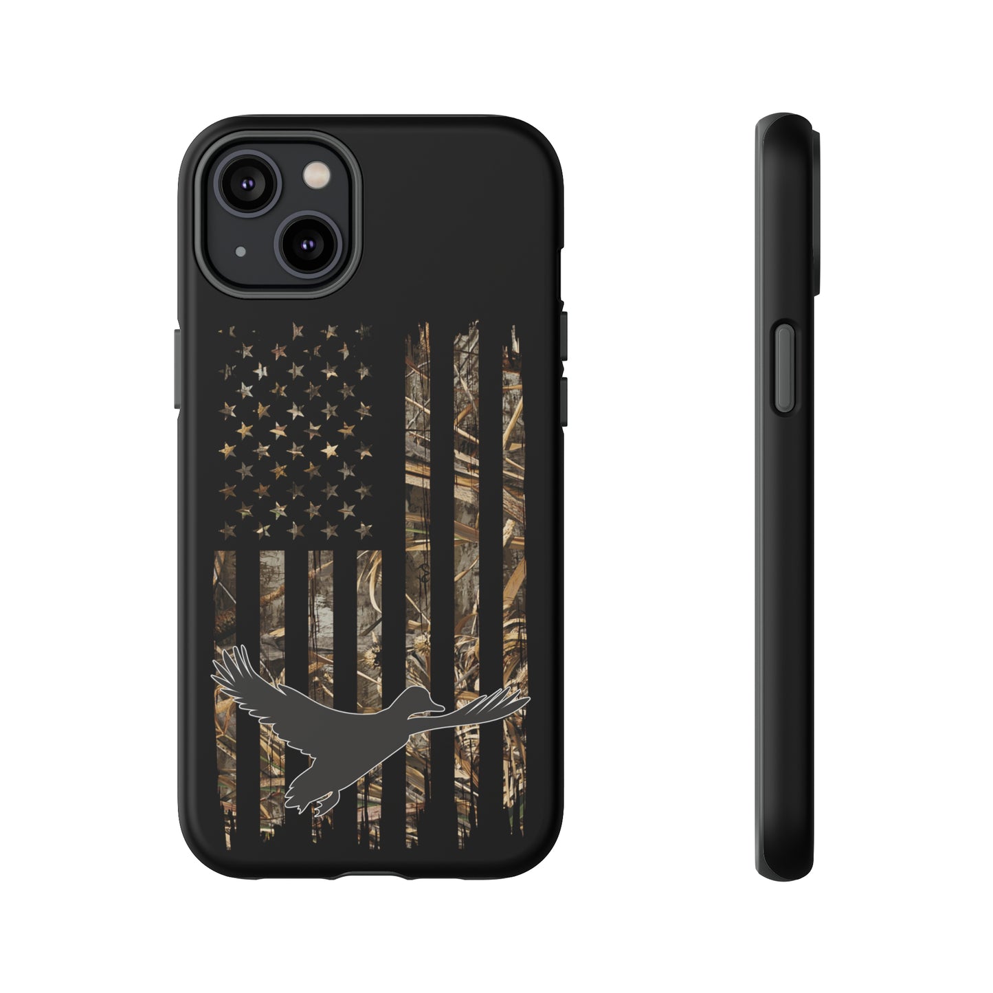 Camo Duck American Flag Phone Case