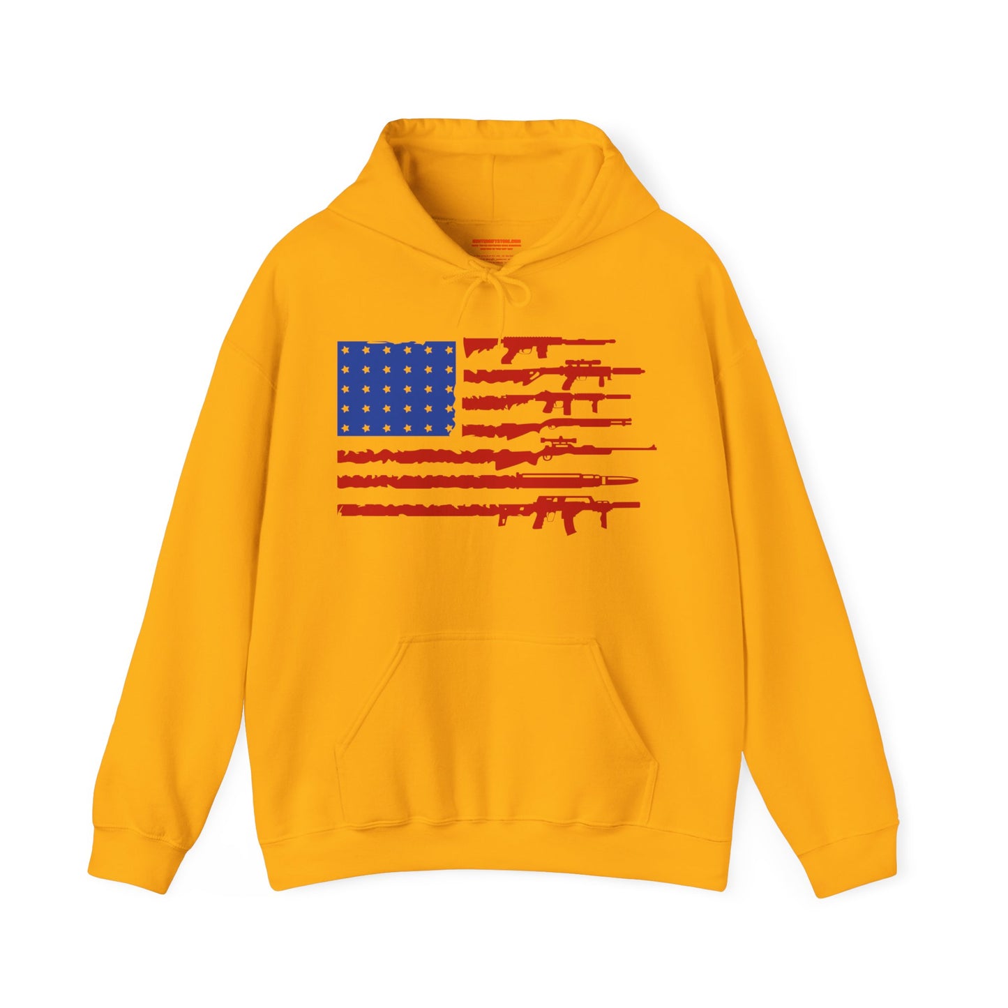 USA Gun Flag Hooded Sweatshirt