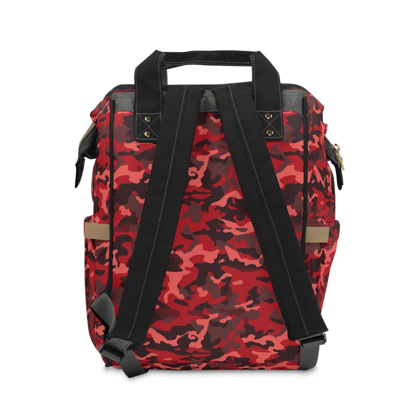 Red Camo Diaper Backpack