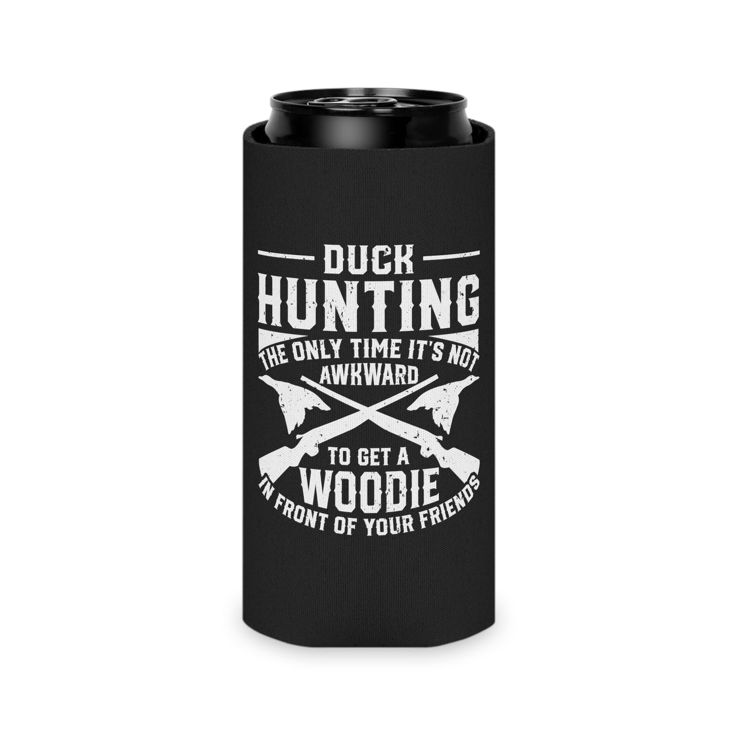 Duck Hunting Funny Can Cooler