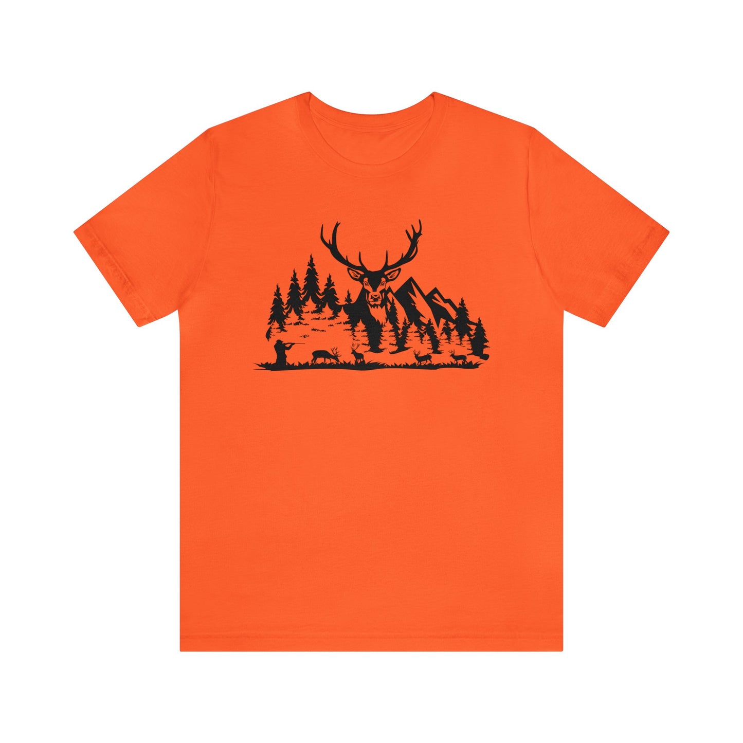 Elk Hunting Mountain Scene T-Shirt