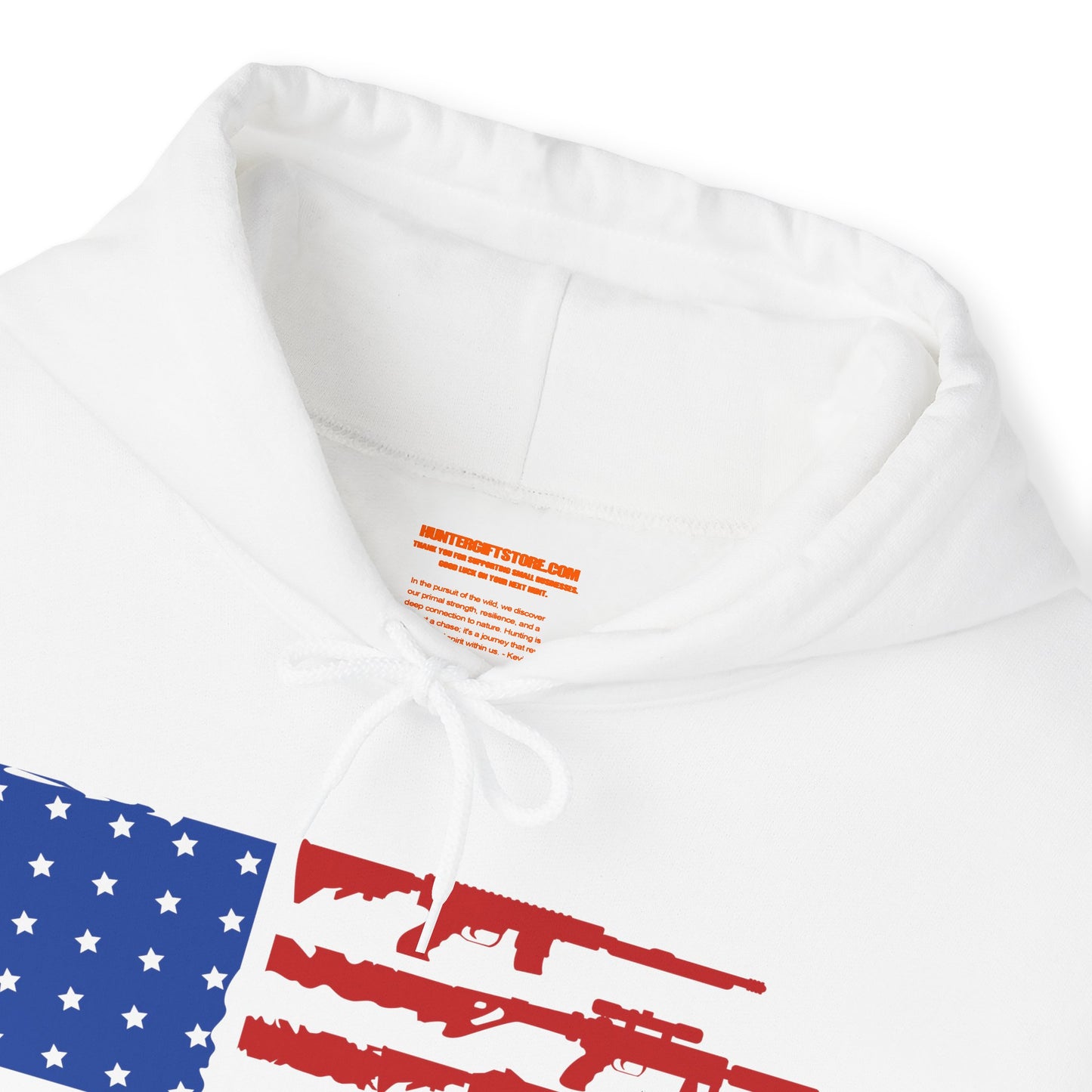 USA Gun Flag Hooded Sweatshirt