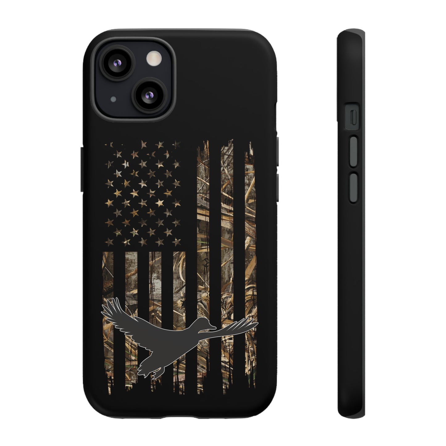 Camo Duck American Flag Phone Case