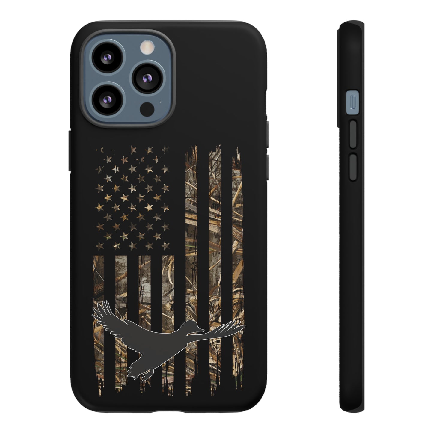 Camo Duck American Flag Phone Case