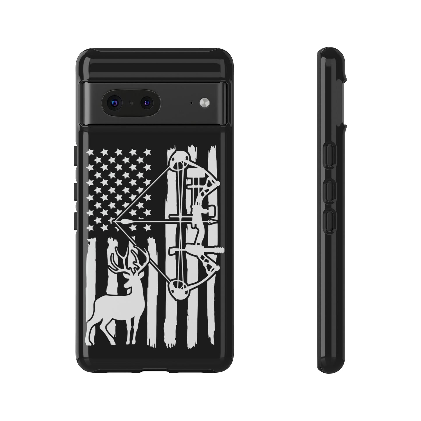 Deer Bow Hunter American Flag Phone Case