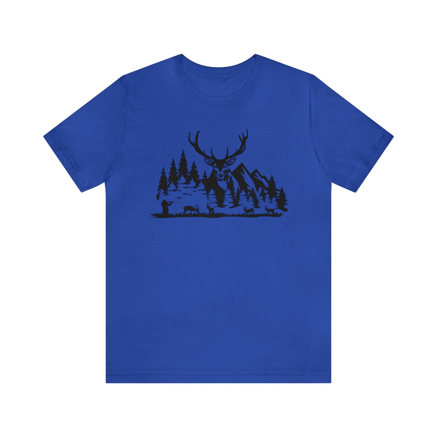 Elk Hunting Mountain Scene T-Shirt