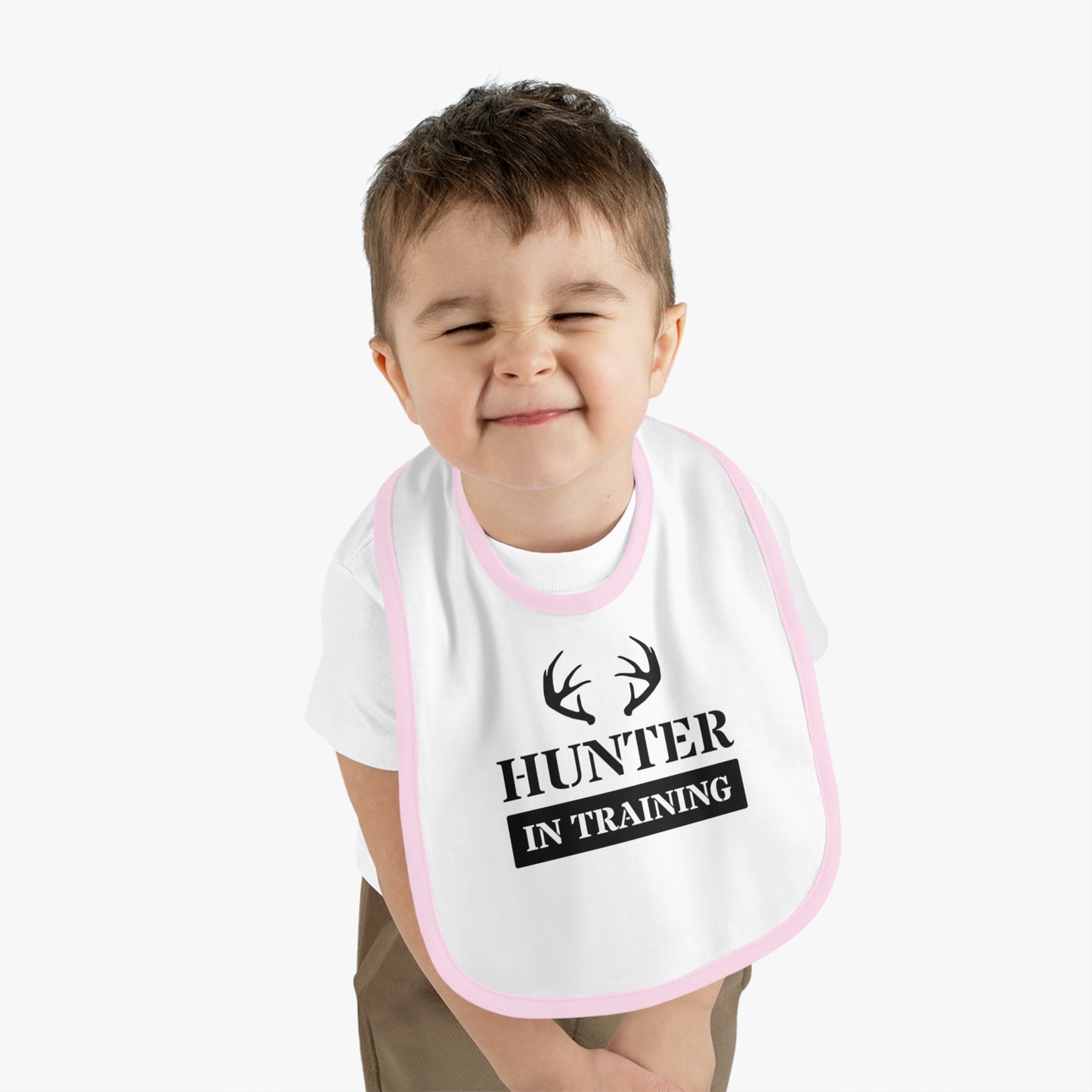 Hunter in Training Baby Jersey Bib