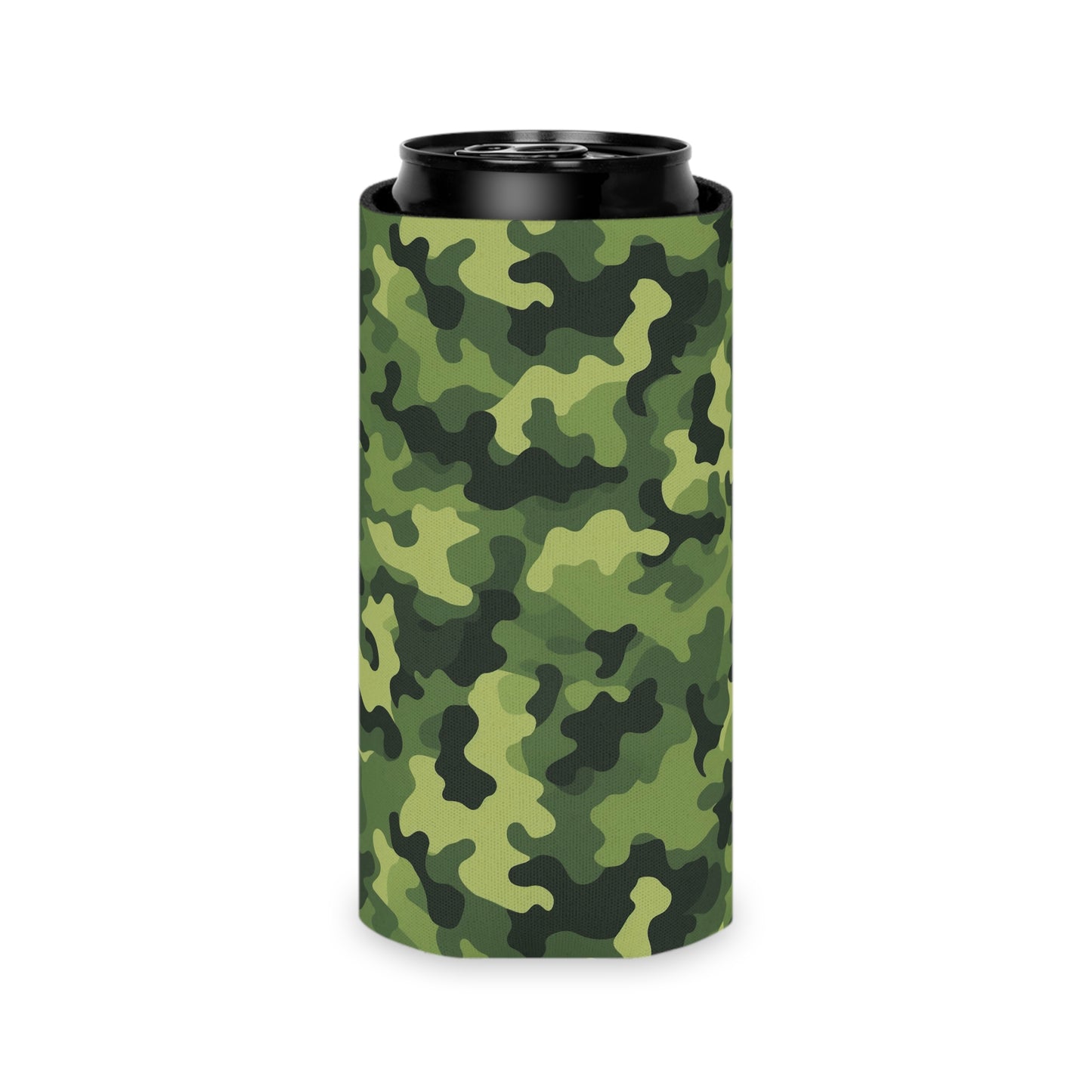 Light Green Camo Can Cooler