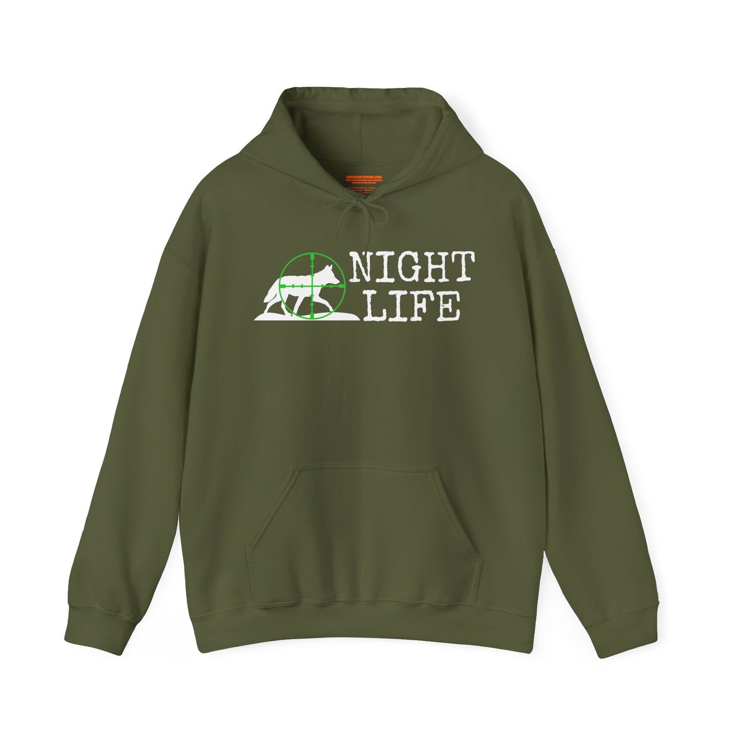 Coyote Night Night Life Green Scope Hooded Sweatshirt