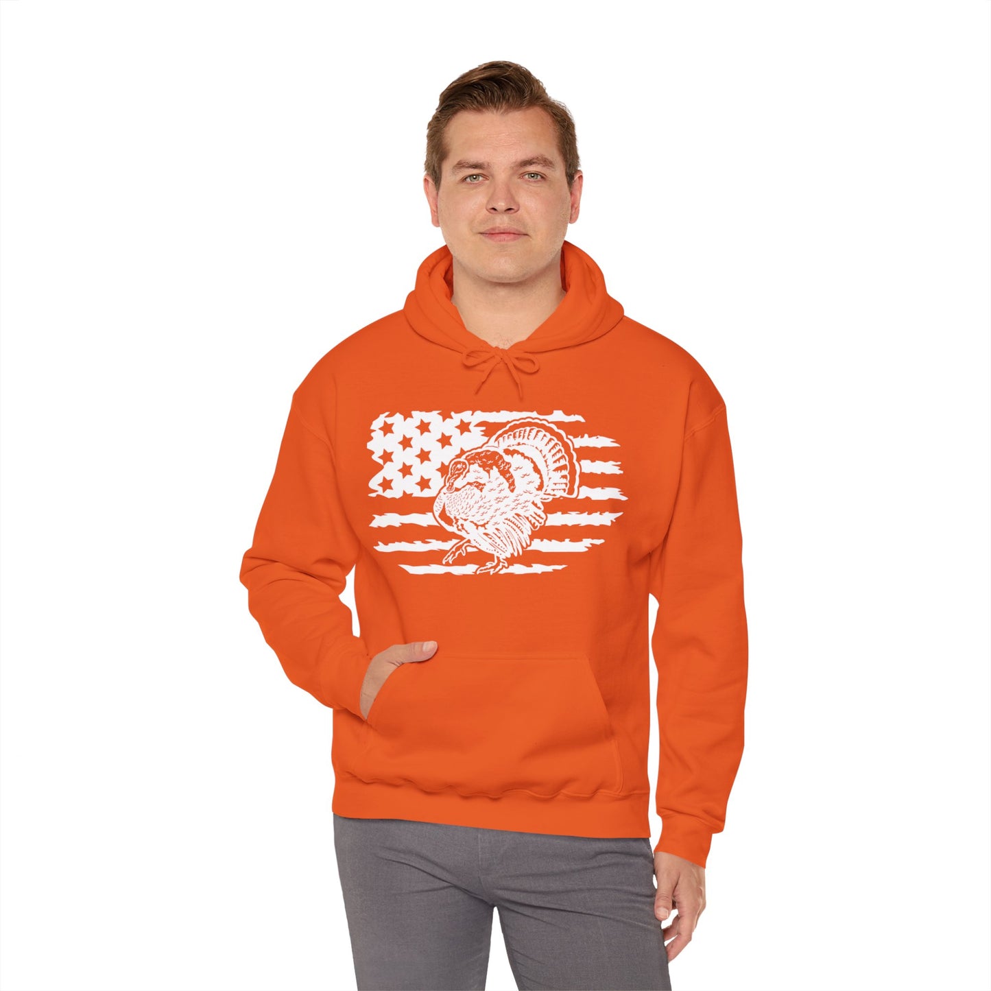 Turkey American Flag Hooded Sweatshirt